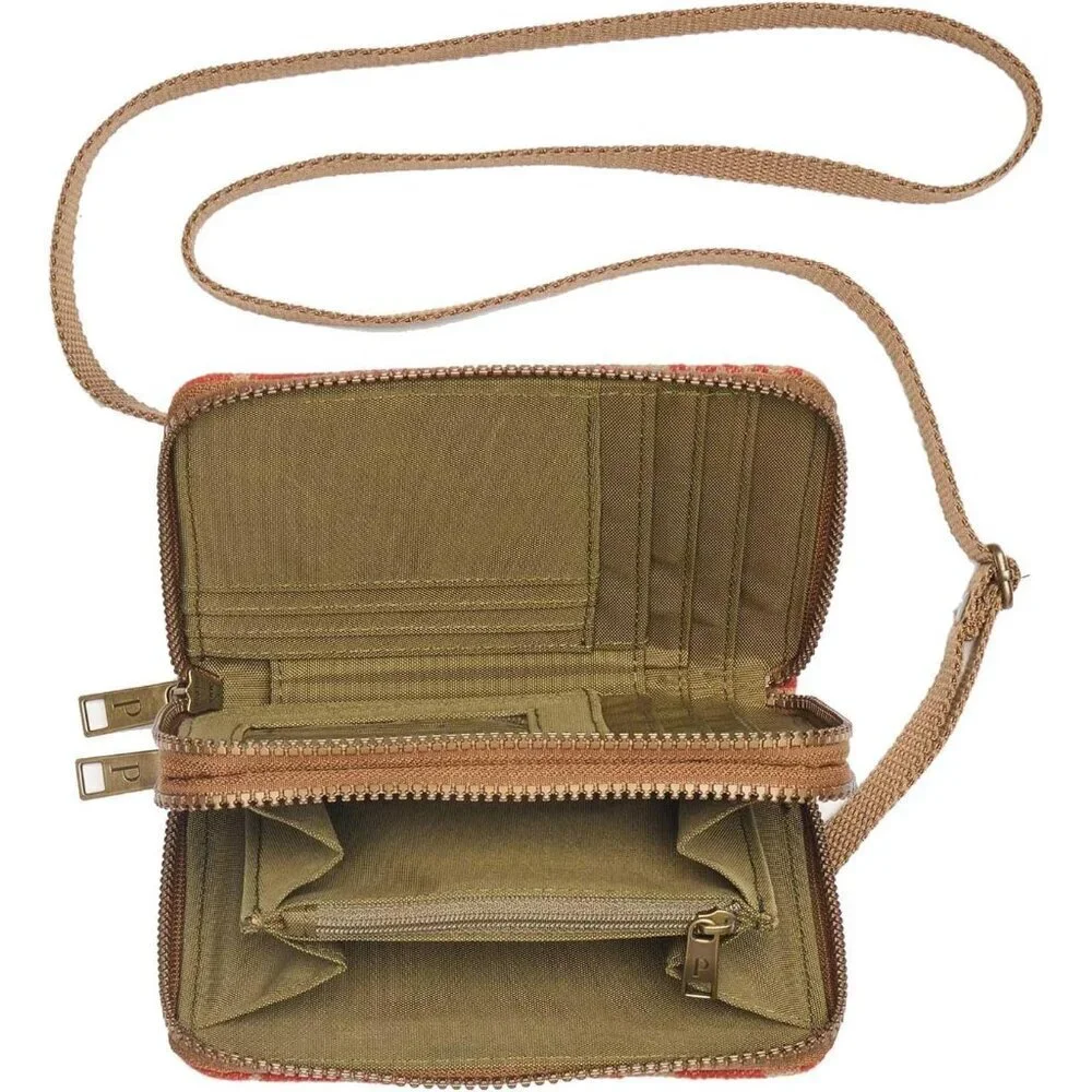 Wool Crossbody Organizer Compact 6.5x5x2 Multiple Card Slots Secure Fit